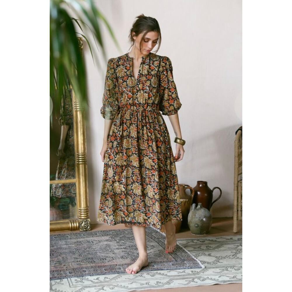 Mille Celeste Midi Dress Size Small